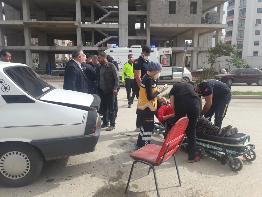 Kozan'da trafik kazası 1 yaralı 