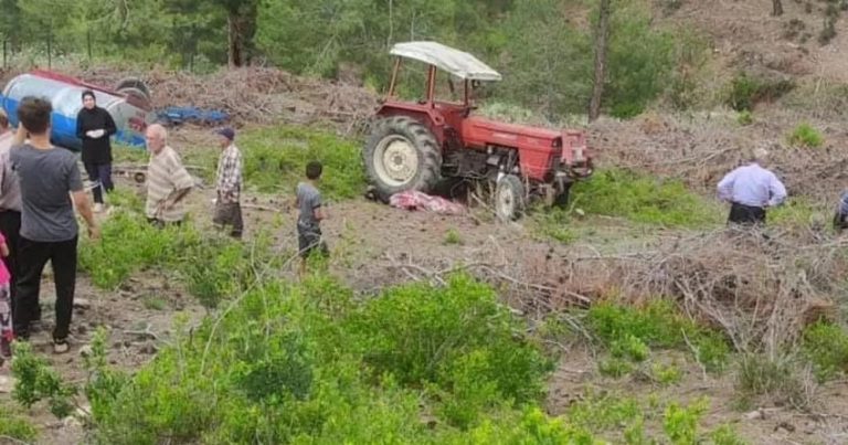 Üzerine Traktör Devrilen Bir Kişi Hayatını Kaybetti