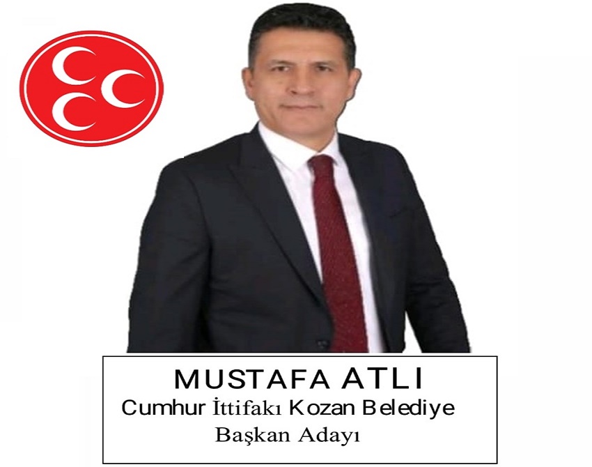 Kozan Belediye Başkan Adayı Mustafa Atlı’nın Özgeçmişi