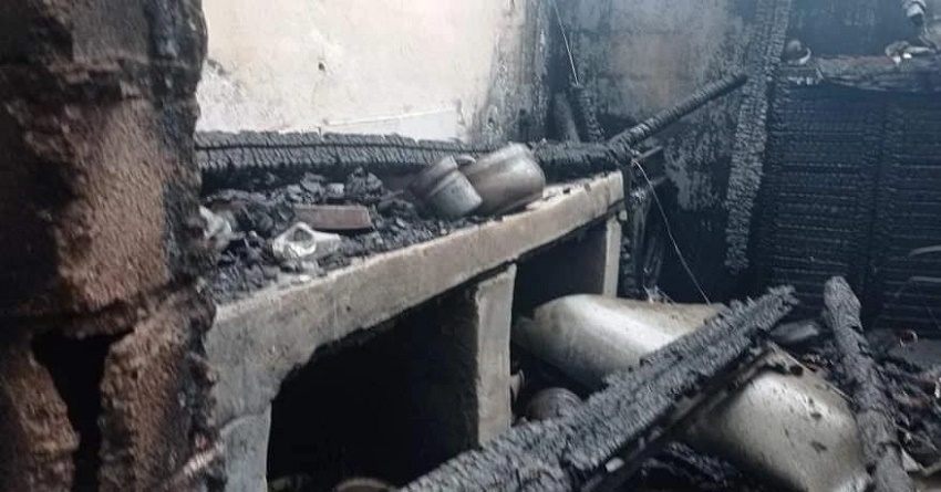 Saimbeyli'de Korkutan Ev Yangını