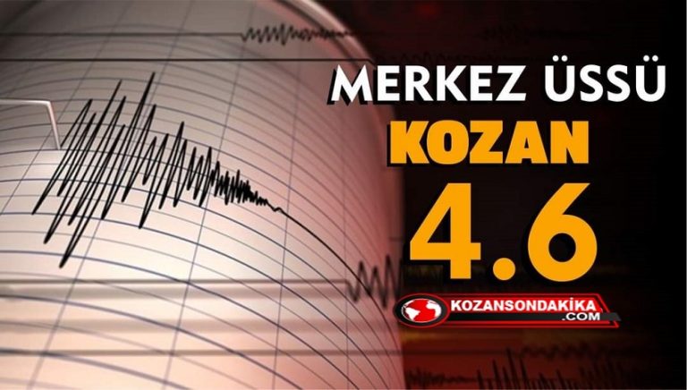 Kozan’da Art Ardına Korkutan Deprem