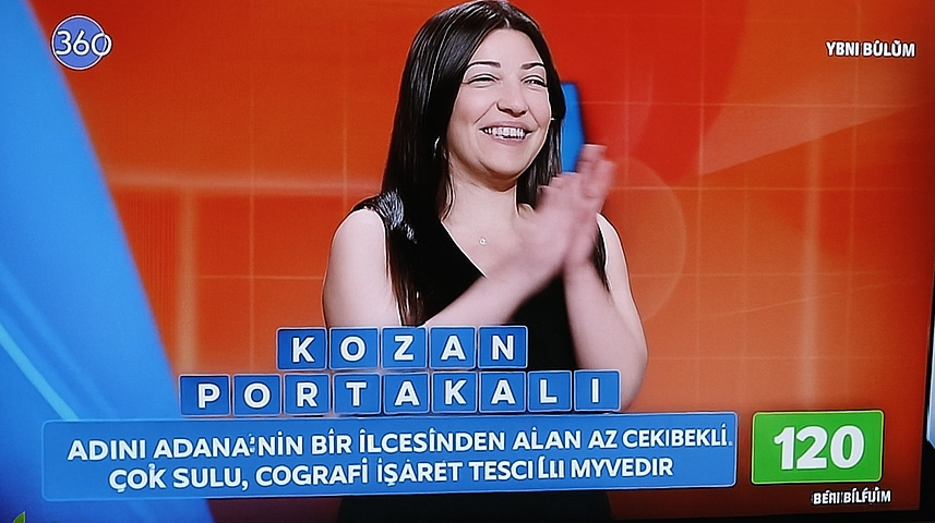 Kozan Portakalı “Ben Bilirim” Yarışmasında Soru Oldu Kozan Portakalı “Ben Bilirim” Yarışmasında Soru Oldu