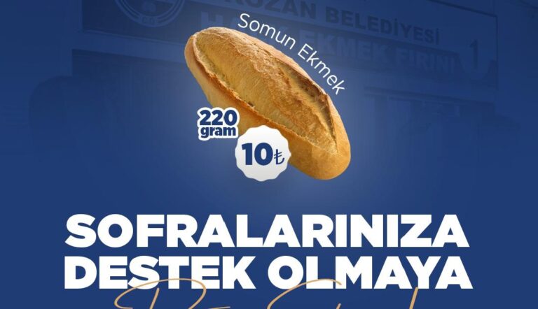 Kozan Belediyesi Halk Ekmekte Fiyat Artışı Yok