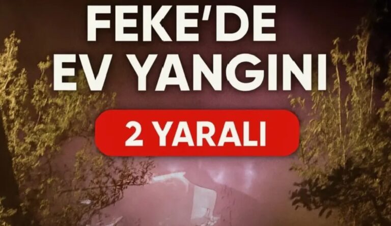 Fekede ikamet yangını 2 yaralı Fekede ikamet yangını 2 yaralı