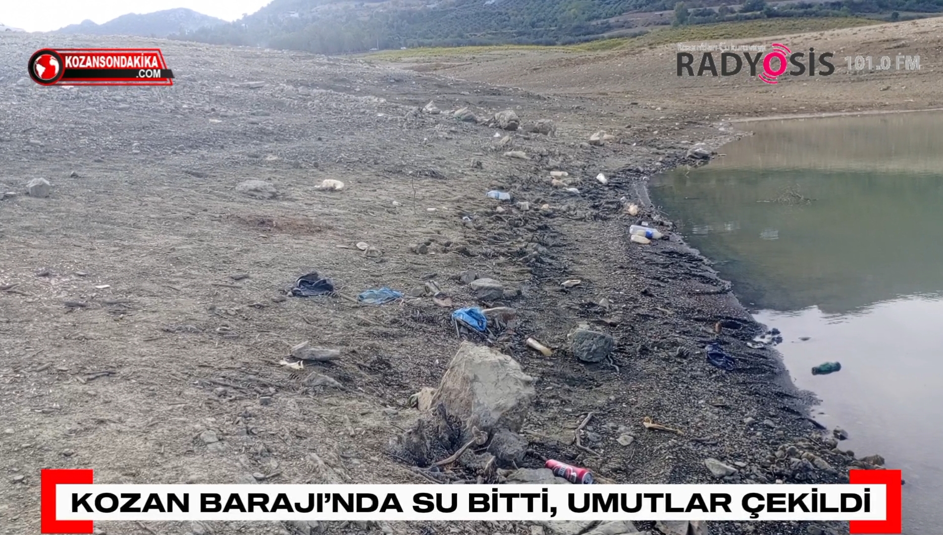 KOZAN BARAJI’NDA SU BİTTİ, UMUTLAR ÇEKİLDİ