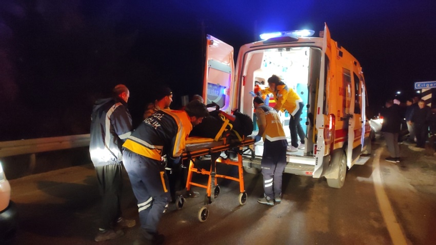 Trafik Kazasında 2 Kişi Yaralandı