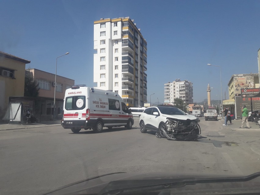 Kozan'da Trafik Kazası 1 Kişi Yaralandı