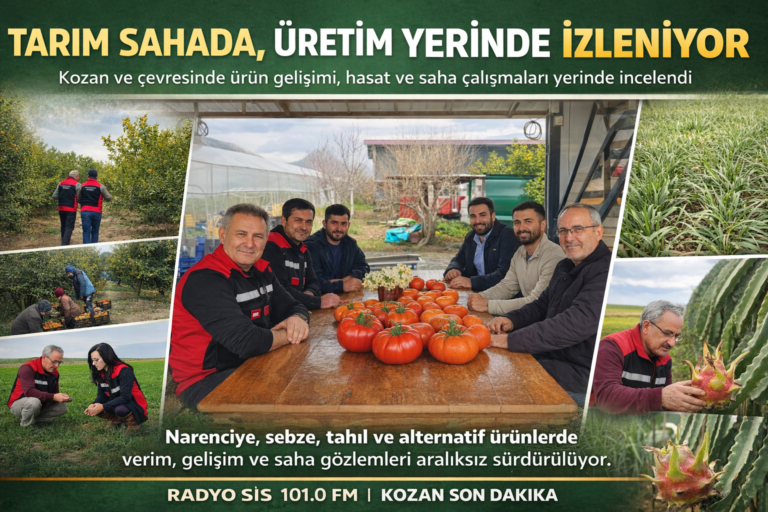 Kozan’da Yağış Sonrası Tarım Arazilerinde Saha İncelemesi