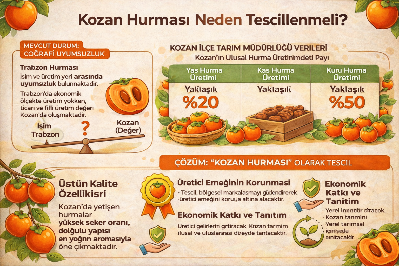 Trabzon Hurmasından Kozan Hurmasına: Bir Tescil Gerekliliği